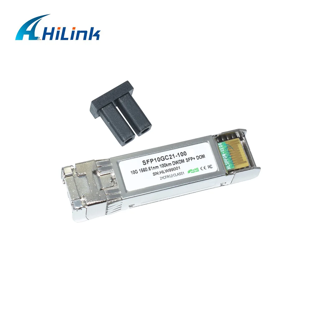 10G DWDM SFP + C21 CH61 1560.61nm 100km 26db sfp модуль приемопередатчика 100GHZ DOM|Оптоволоконное