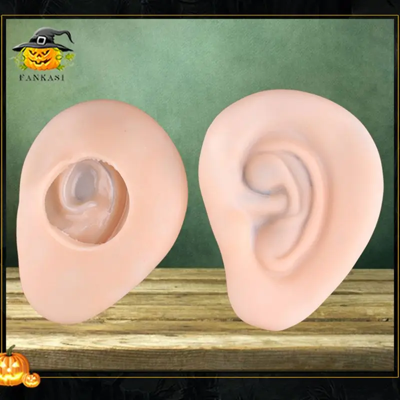 

2Pcs/Pair Halloween Fake Giant Jumbo Big Round Ears Party Props Cosplay Costume Accessories Stage Performance Prosthetics Kit