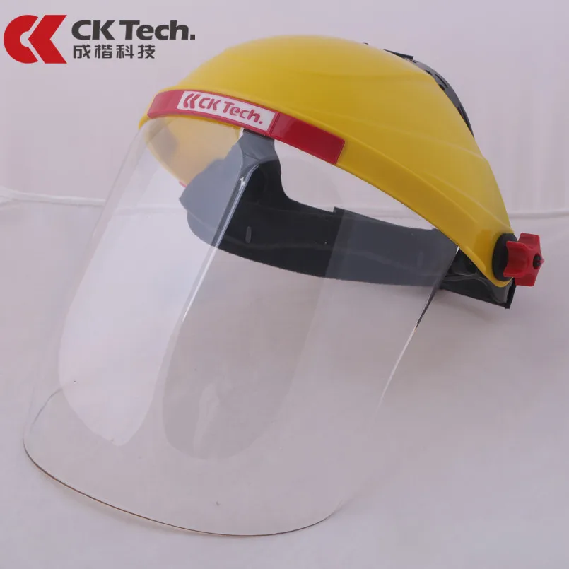Фото Прозрачная защитная маска для лица Ck Tech. Защитный лицевой экран, защита от брызг, черная, на все лицо №3