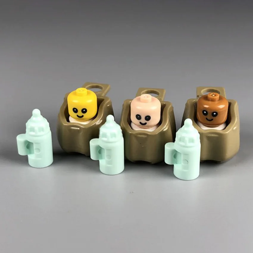 Строительные блоки MOC для детской бутылочки игрушки детей сцена в одном городе