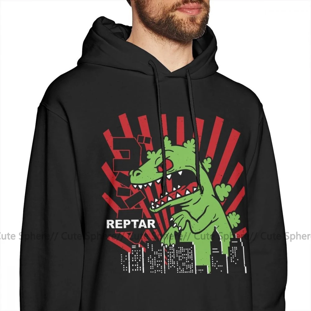Rugrats худи Green Reptar Rugrats толстовки Красный Длинный пуловер худи мужские повседневные хлопковые уличные теплые толстовки