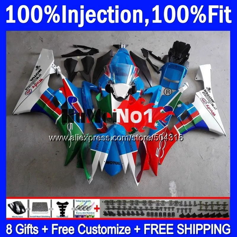 

OEM For YAMAHA YZF R 6 YZF 600 YZF-600 Blue Glossy 7MC.18 YZF R6 06-07 600CC YZF600 YZF-R6 2006 2007 YZFR6 06 07 OEM Fairings