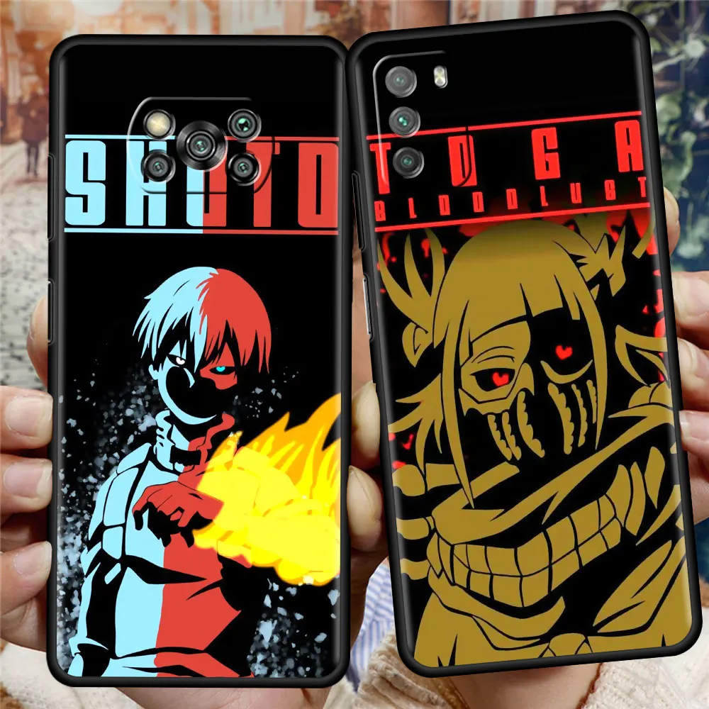 

Soft Coque for Xiaomi Poco X3 NFC M3 F1 F3 GT Redmi K40 Pro Phone Case For Mi 11 Lite 11T Mobile Cover My Hero Academia Midoriya