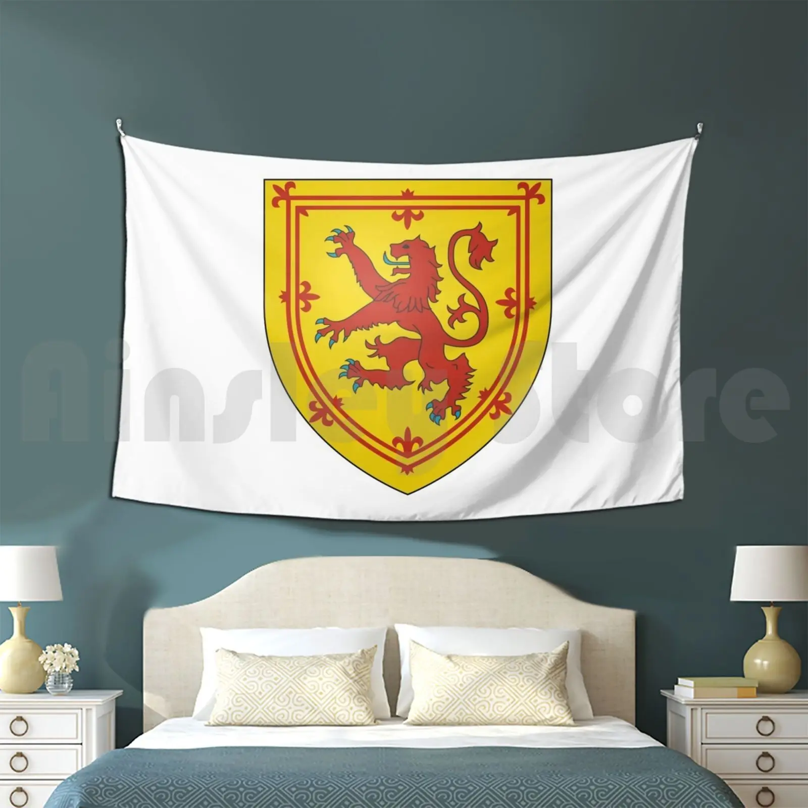 

Royal Arms Of Scotland Tapestry Background Wall Hanging Scotland Royal Standard Of Scotland Royal Standard Kingdom Of