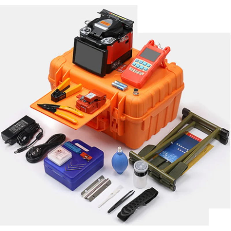 

A-80S Orange Automatic Fusion Splicer Machine Fiber Optic Fusion Splicer Fiber Optic Splicing Machine