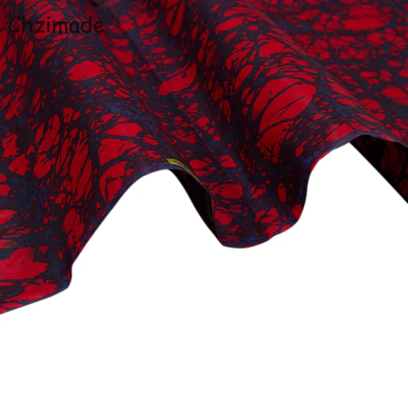 Chzimade Африканская Хлопковая ткань с цветочным принтом воск Анкары для шитья