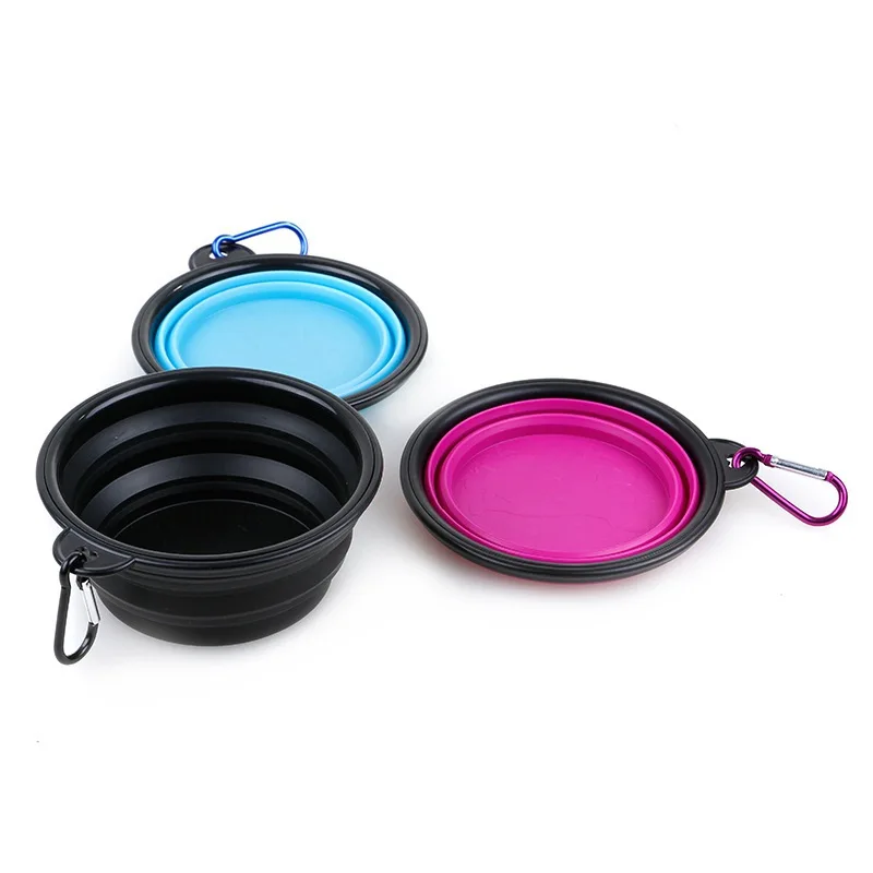 

Bowls and Drinkers for Dog Feeder Folding Silicone Travel Bowl for Dog Portable Collapsible Bowl for Pet Cat Food Water Feeding