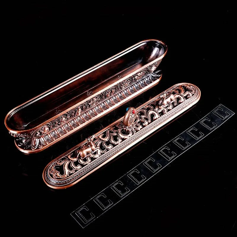 Медная тибетская курильница для благовоний античная Ручная работа держатель