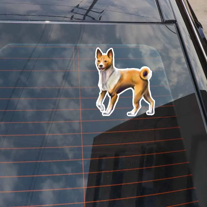 YJZT 15.2CM*13.5CM Colored Graphical Dog Animal Car Sticker Decal PVC C29-1094 | Автомобили и мотоциклы