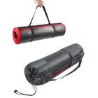 Коврик для фитнеса толщиной 10 мм, мягкие амортизирующие коврики для начинающих, для дома и спортзала, с сумкой для хранения, Нескользящие Коврики для спортивных тренировок, пилатеса, йоги