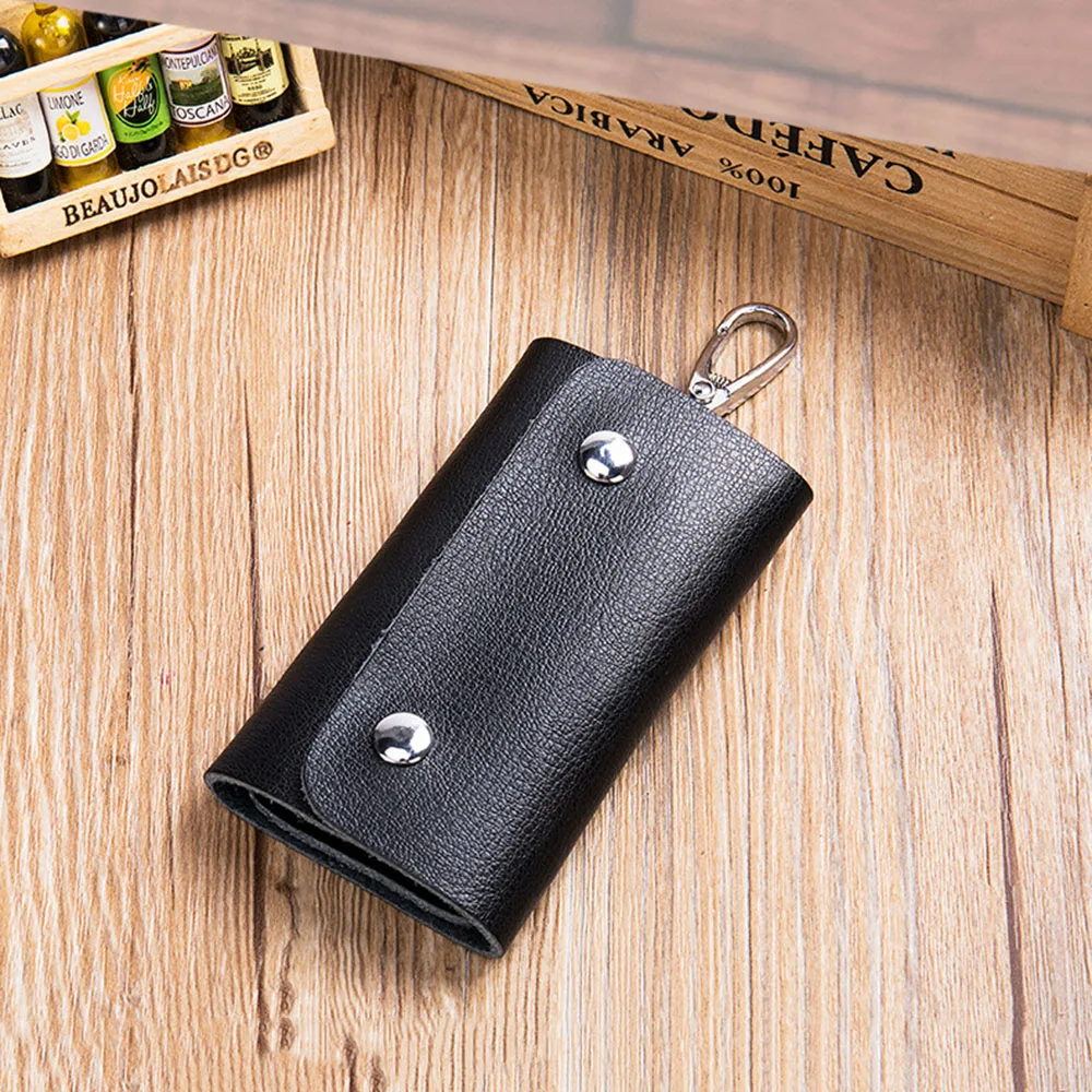 Сумка для ключей мужская из натуральной кожи подвесной брелок на пояс модная