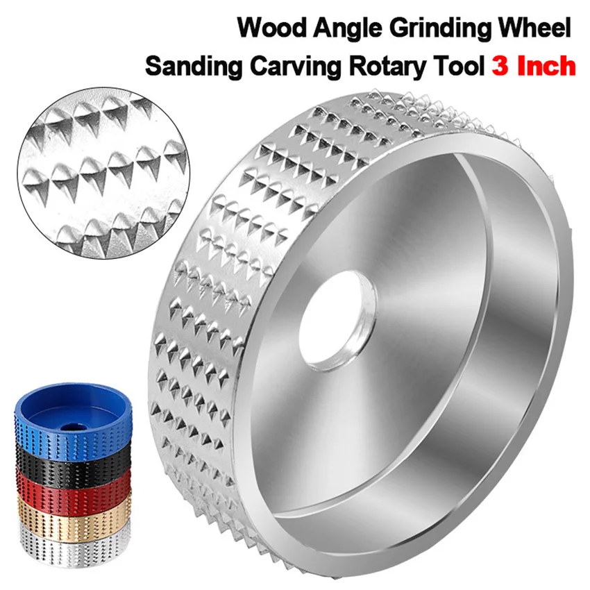 

Round Wood Angle Grinding Wheel Sanding Carving Rotary Tool Abrasive Disc for Angle Grinder High-carbon steel 16mm or 22mm Bore