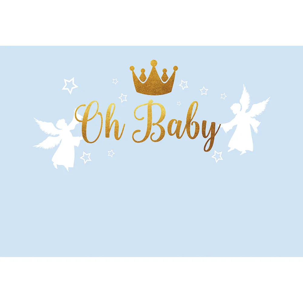 Фон Allenjoy для дня рождения вечеринки Добро пожаловать Oh Baby Shower Причастие
