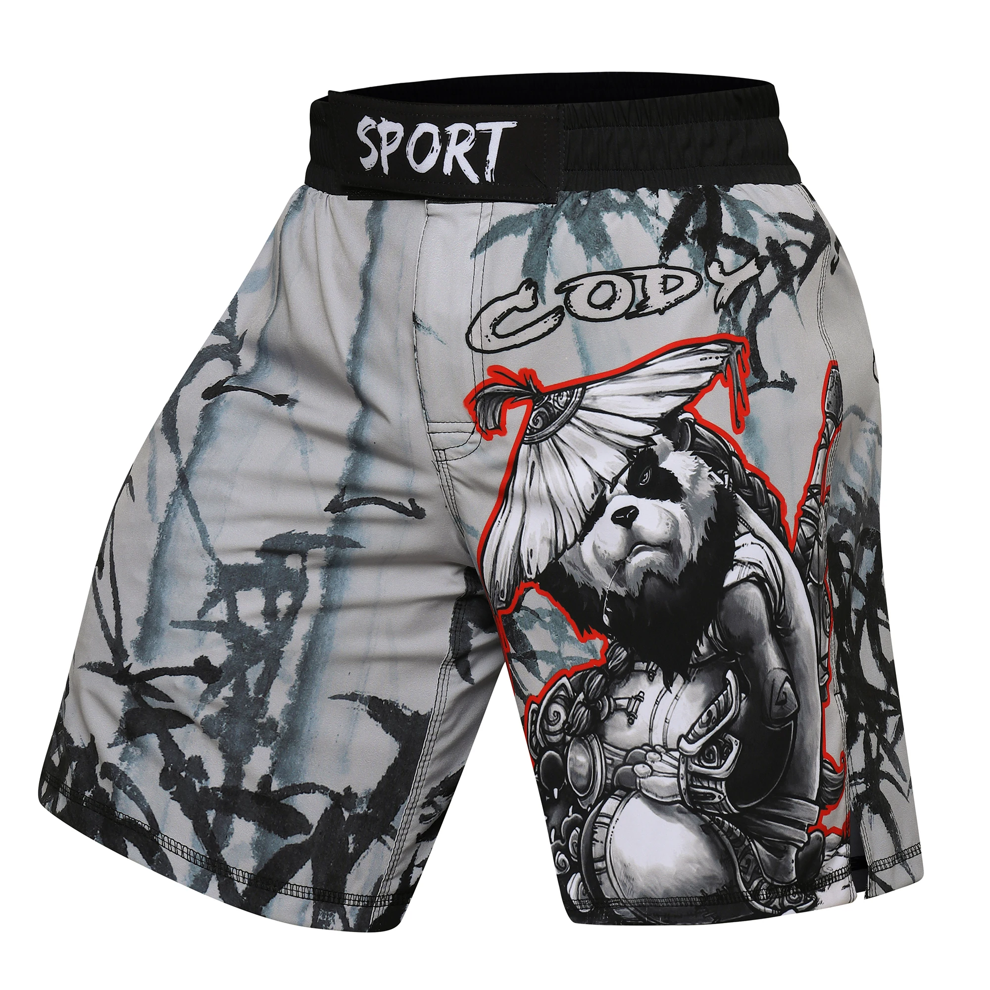 Cody Lundin Custom Carton MMA Clothing Full Sublimation Printed Jiu Jitsu Shorts Gym Fitness Running Boxing Fight Short For Men