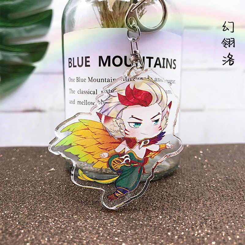 6 видов игры Лига Легенд акриловый брелок милые ювелирные аксессуары кулоны Chaveiro
