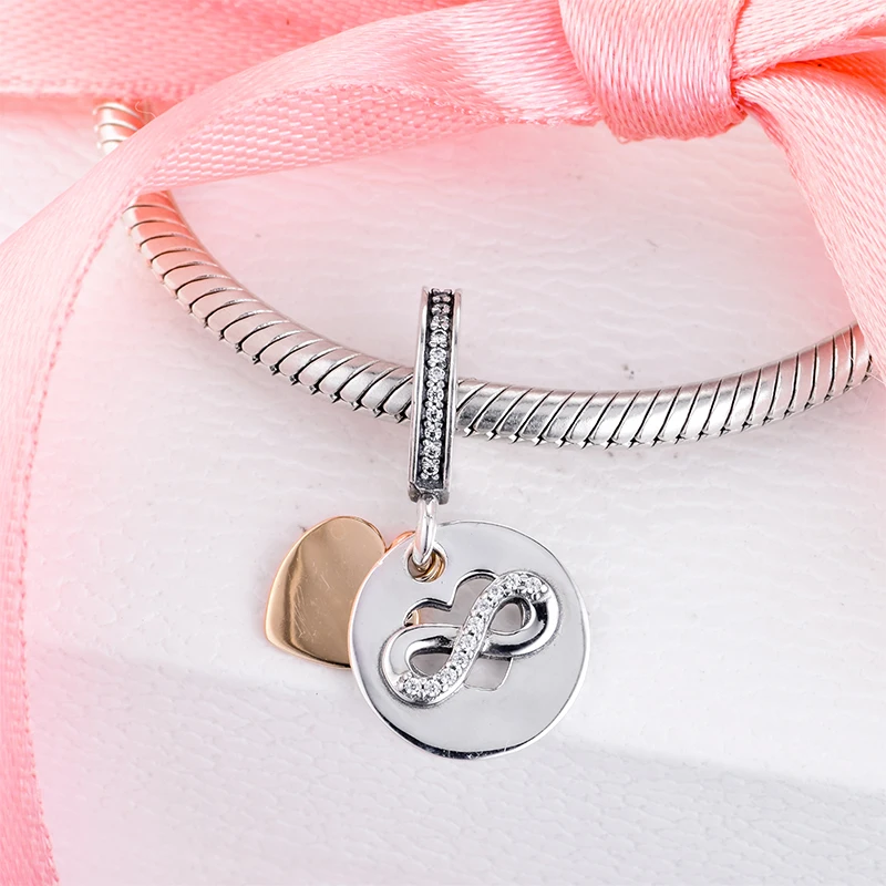 Подходит для браслетов Pandora Charms 100% 925 пробы серебро ювелирное изделие бусины в