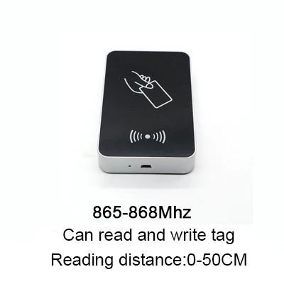 865-868MHZ 50CM Бесплатное программное обеспечение SDK RFID UHF 860-960 МГц Настольный писатель/считыватель тегов USB ридер моделирование клавиатуры выход для ISO18000-6C EPC Gen2 - Цвет: 865-868MHZ 50CM