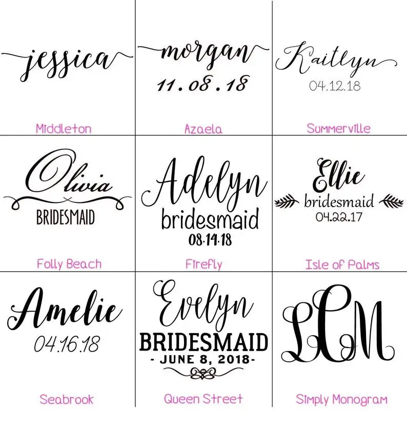 Изготовленный на заказ свадебное платье вешалки персонализированные невесты