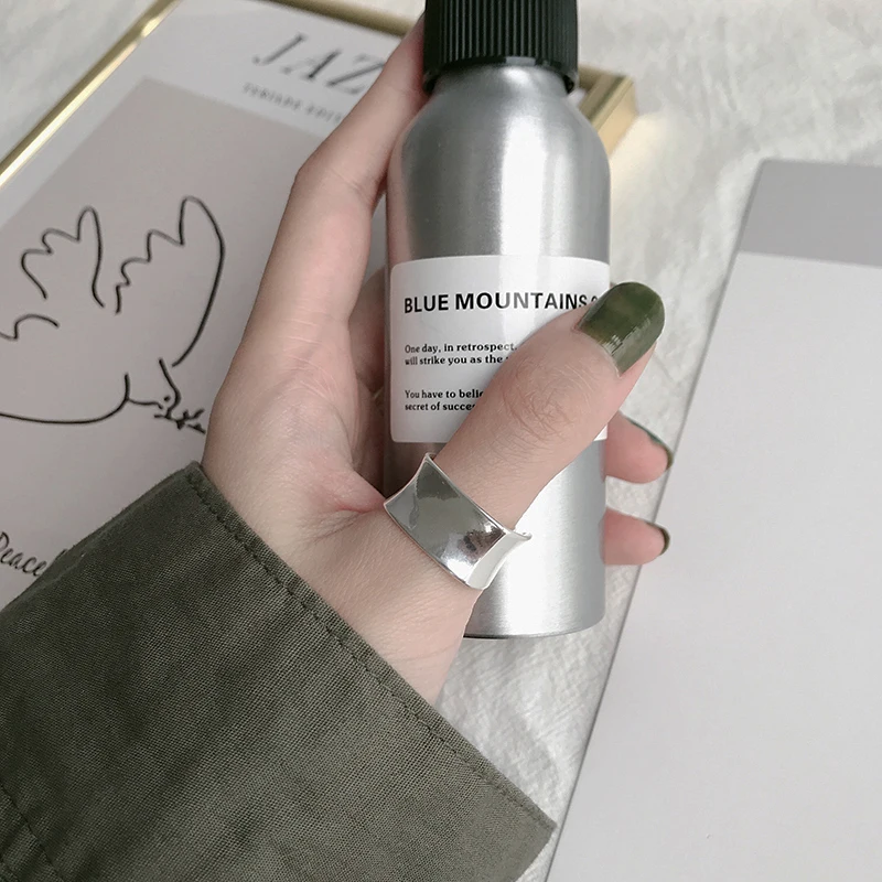 Женское и мужское кольцо с большим пальцем прямоугольное квадратное из