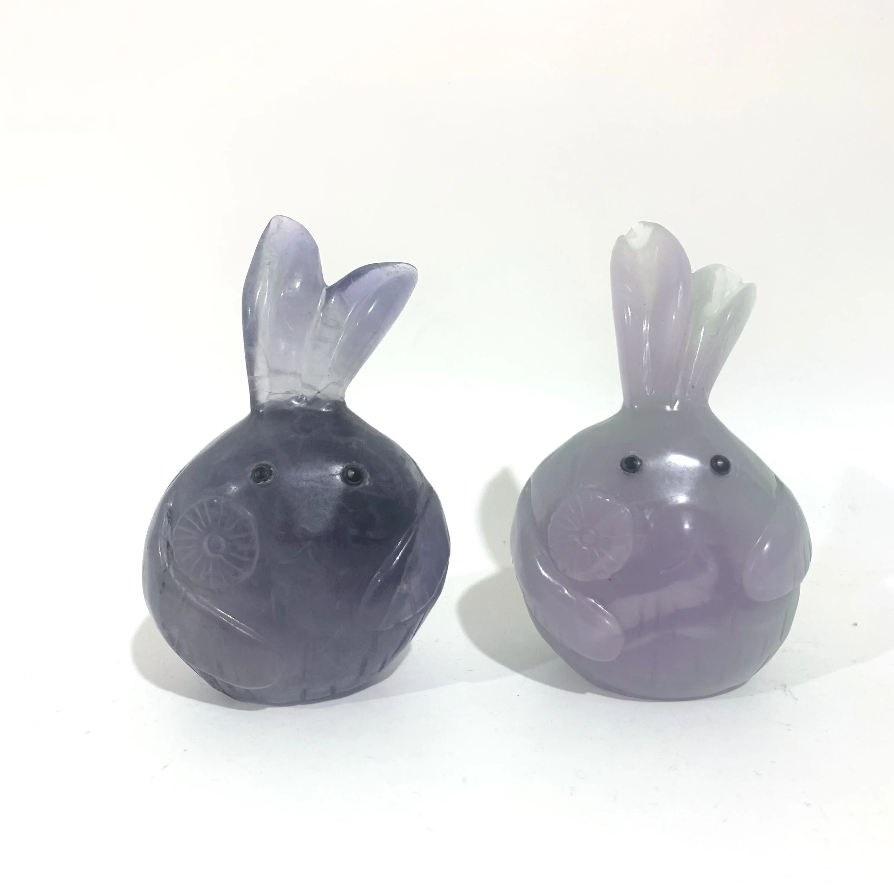 

Креативный Хрустальный флюорит, резьба, милый толстый кролик, орнамент, украшения LPS