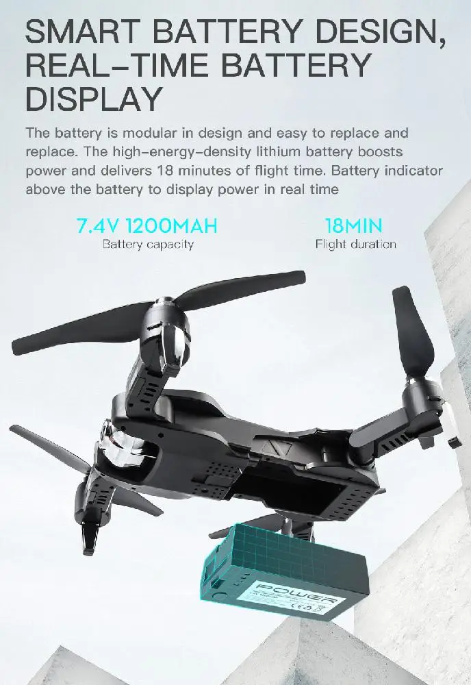 S17 Дрон 4k HD камера gps Дрон WiFi FPV 1080P без сигнала возврата RC вертолет полёт 15 минут Квадрокоптер Дрон с камерой