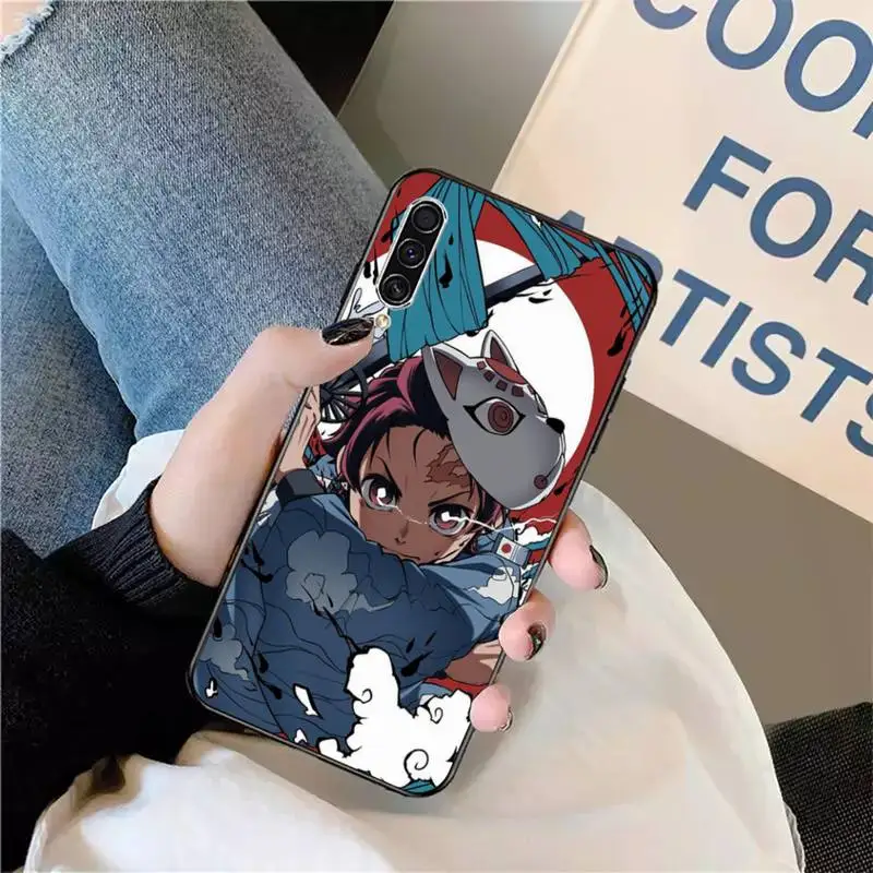 

Anime Demon Slayer Kimetsu no Yaiba Phone Case For Samsung galaxy S 9 10 20 A 10 21 30 31 40 50 51 71 s note 20 j 4 2018 plus
