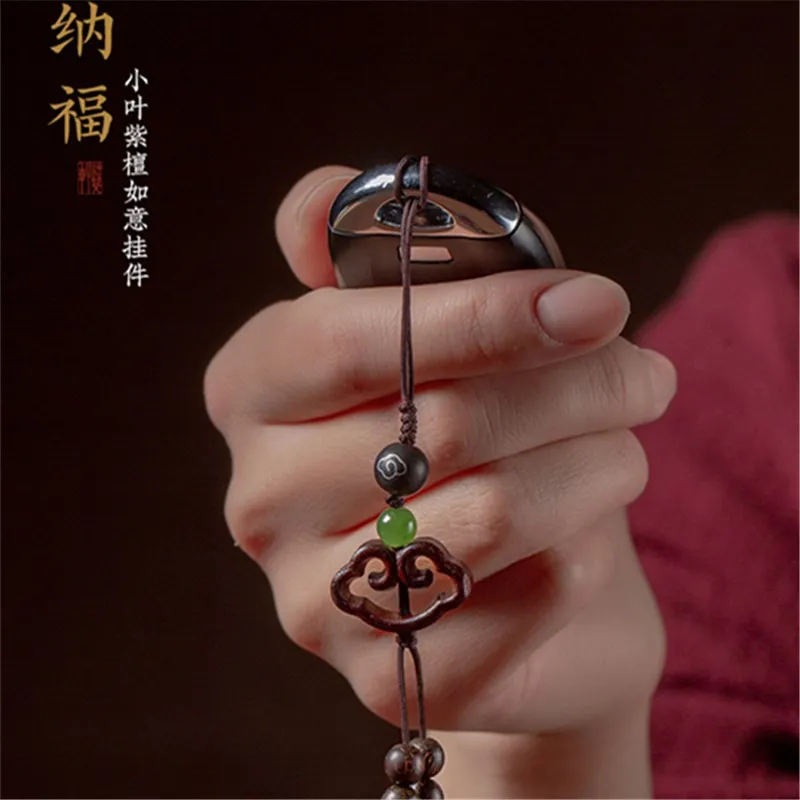 Небольшая листовая красного сандалового дерева желаемое Кулон Мужской