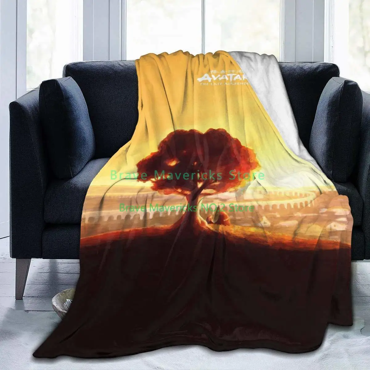 

Avatar The Last Legend Airbender ATLA Comics Anime Manga Irohs Tale Sofa Throw Blanket Flannel Super Soft Fleece Bedspread Home