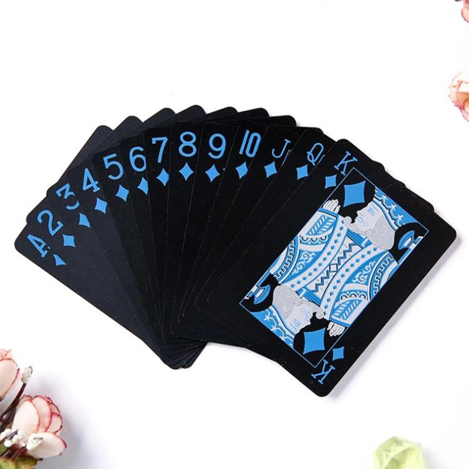 Водонепроницаемые качественные пластиковые ПВХ игральные карты для покера