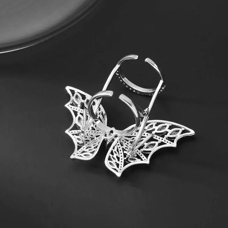 Женское кольцо в форме бабочки hiневесты регулируемое уникального дизайна с