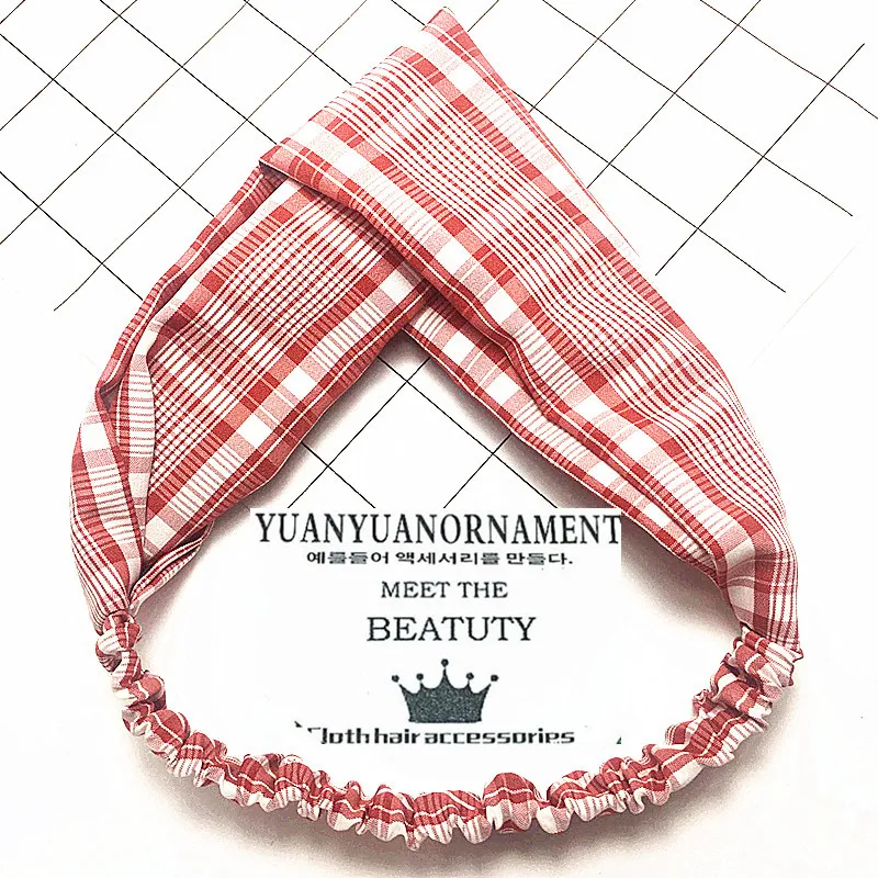 Широкий шотландский плед сладкий Мори шик стиль ins Hairband хиджаб теплая шаль