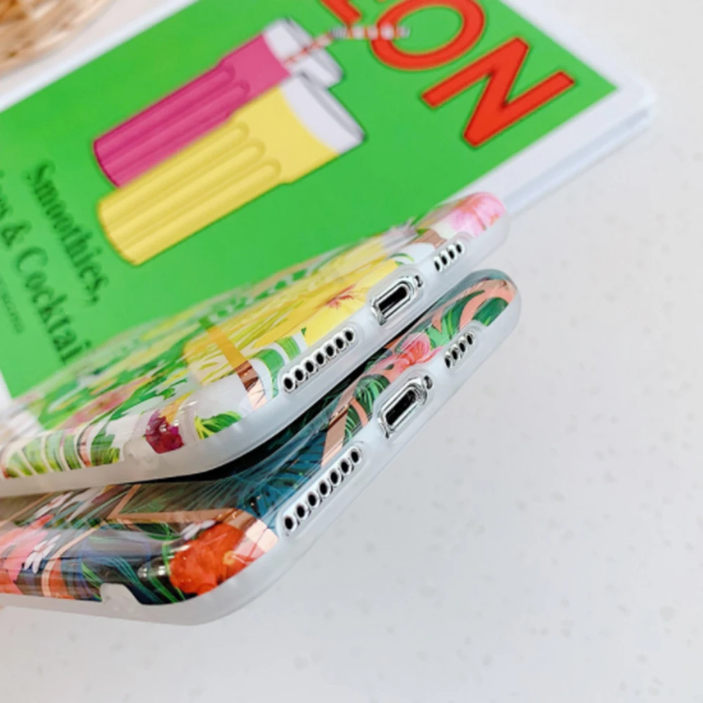 

Geometric Stitching Flower Phone Cases For iPhone 11 Pro Max X XR XS Max 6 6S 7 8 Plus SE Soft Electroplated Floral Back Cover