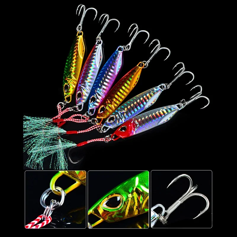 Mini 3D Artificial Bait Fishing Lure Swimbait With 2 Fishhooks Reusable Metal Sinking Casting Lure Jigging Fishing Accessories