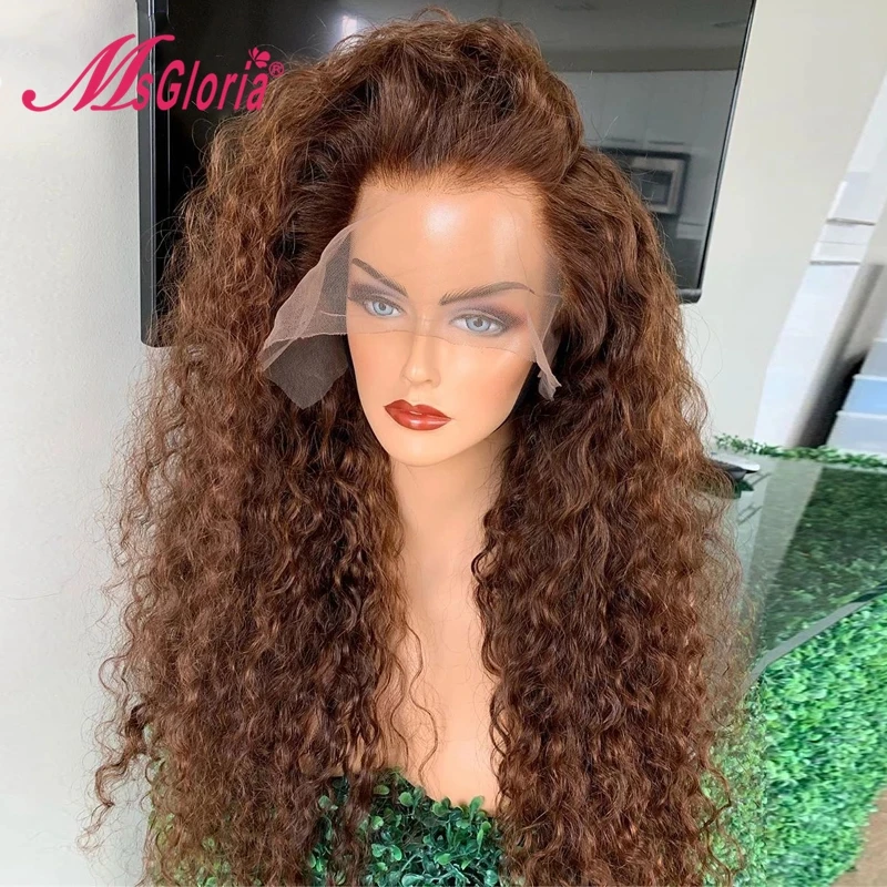 

180% прозрачные парики из натуральных волос, окрашенные кудрявые, медовый блонд, предварительно выщипанные бразильские волосы Реми для черно...