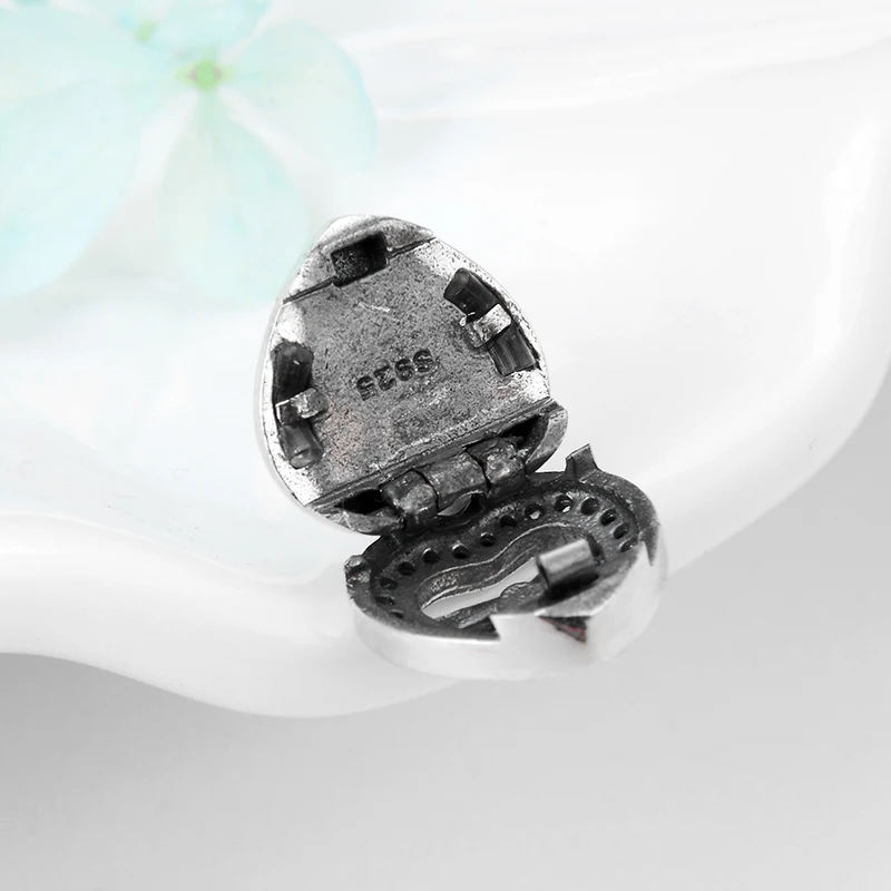 Женский браслет из стерлингового серебра 925 пробы с золотым бантом и сердечком