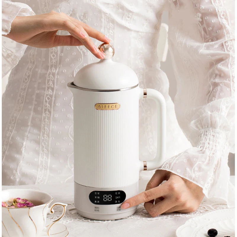 

New Retro European Style Mini Blender Mixer 220V Household Filter-free Soymilk Maker 350ml Multifunction Soymilk Machine