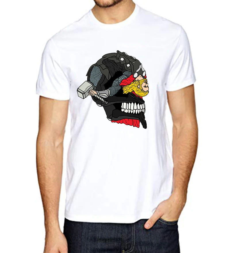 Мужская футболка с принтом ястреб глаз изогнутый череп на спине Hawkeye супергерой