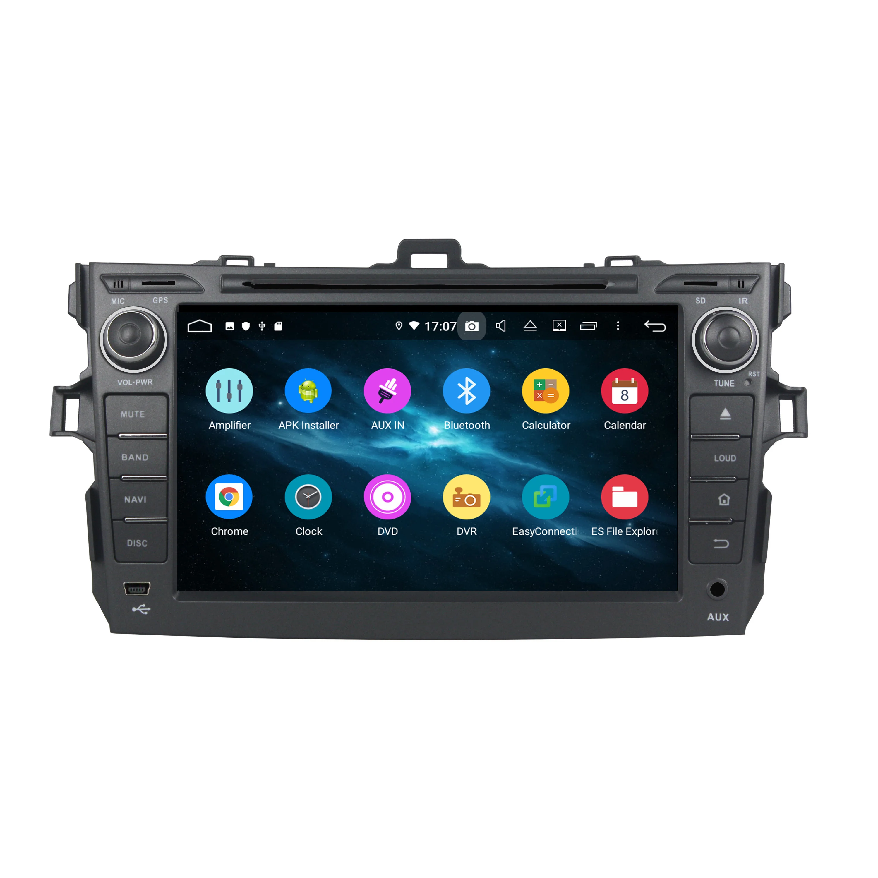 Автомобильный мультимедийный плеер 8 дюймов Android 9 0 для Toyota Corolla 2006-2011 стерео 6 ядер