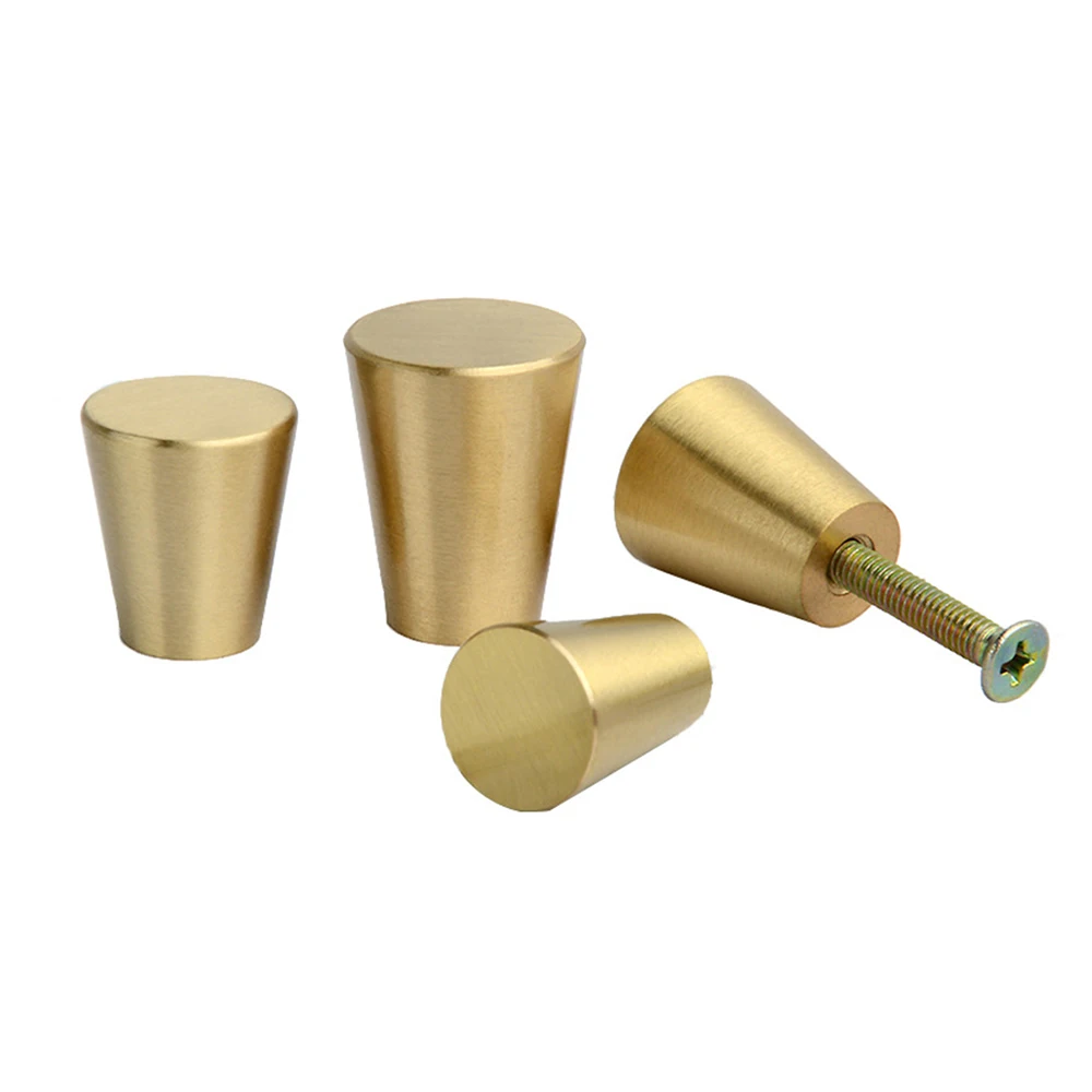 2 шт. ручка из чистой меди твердый современный простой гардероб дверная шкафчик с