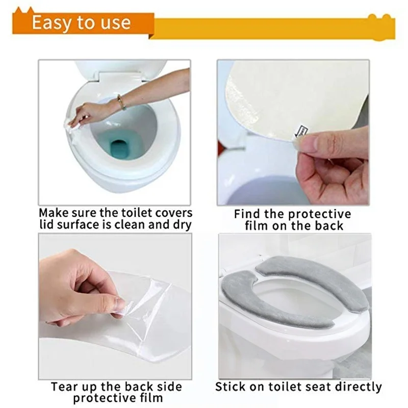 

Winter Thick Toilet Seat Covers Soft Washable WC Toilet Lid Cover universal Closestool Mat Seat Case Bathroom Accessories