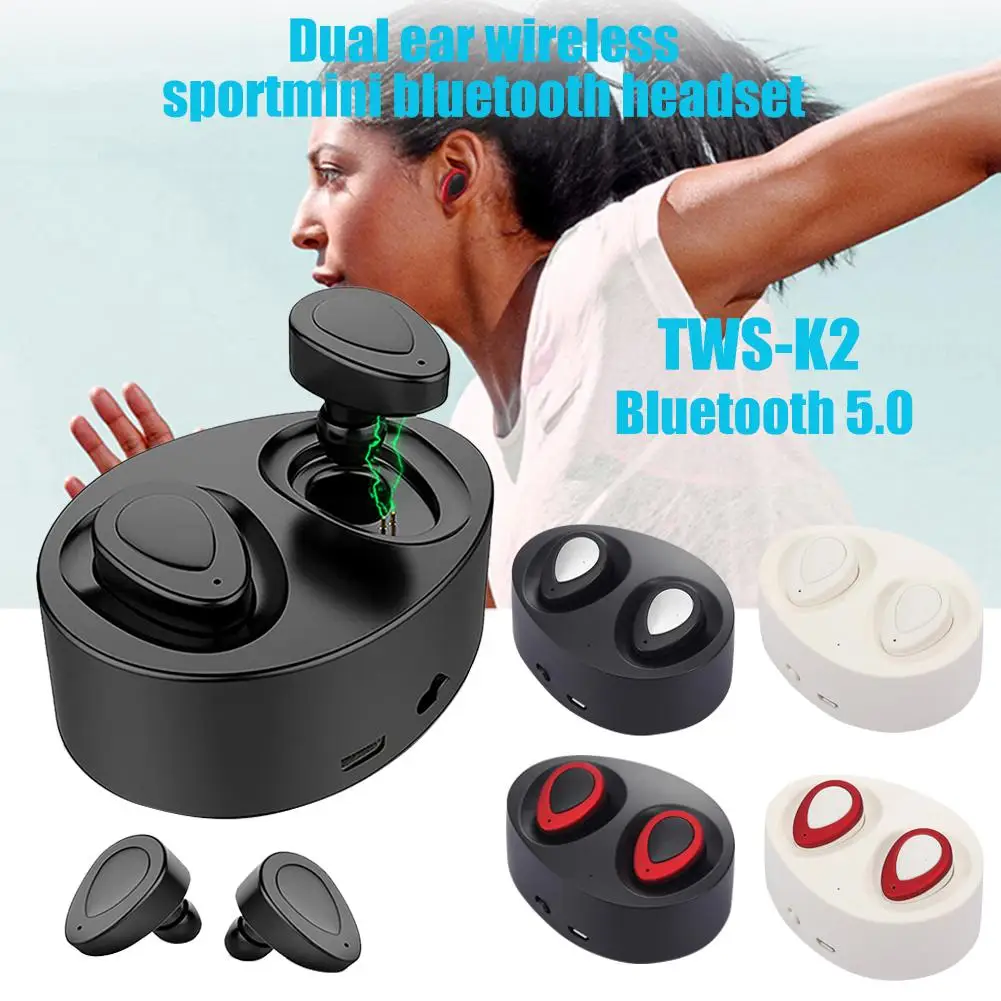 Новые мини TWS Bluetooth наушники K2 беспроводные беспроводная гарнитура с микрофоном