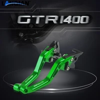 for kawasaki gtr1400 motorcycle short cnc adjustable brake clutch levers gtr 1400 concour 2007 2016 2013 2014 2015 accessories