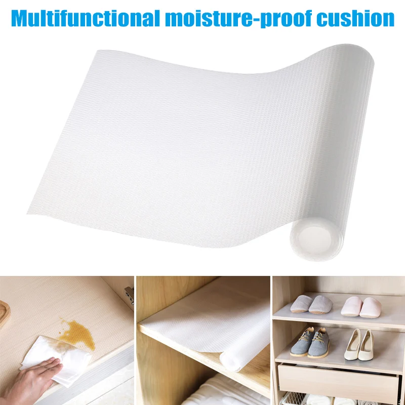 

1 Pcs Drawer Liner Cabinets Pad Mat Transparent Non Slip For Wardrobe Cupboard Kitchen DRSA889