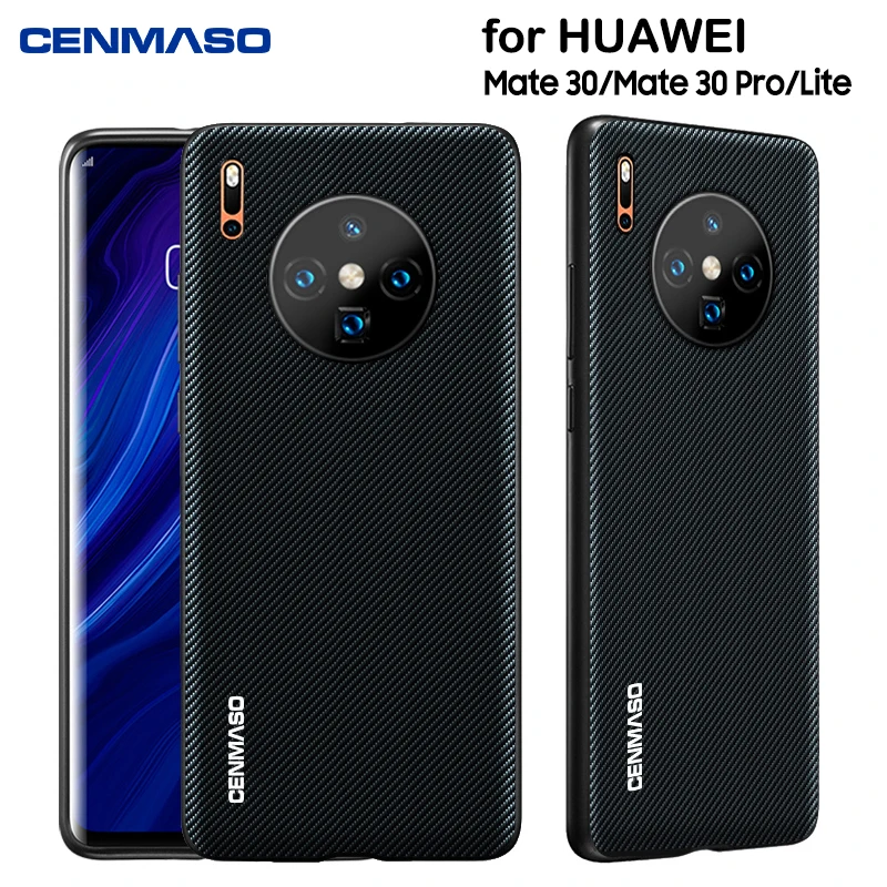 Для huawei mate 30 Pro Чехол из углеродного волокна Текстура Кожа полная Защита задняя крышка для huawei mate 30 Lite чехол противоударный чехол