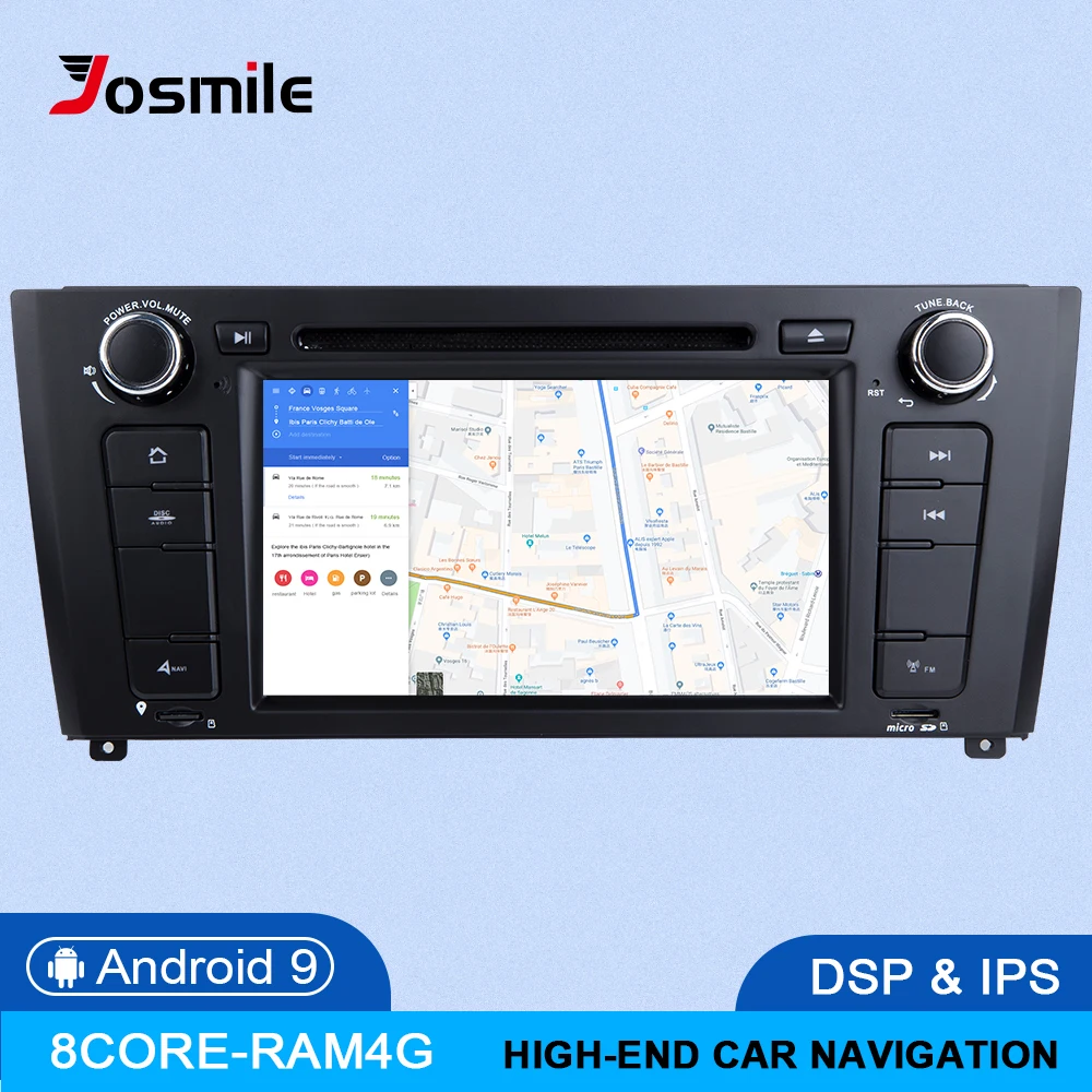 Автомагнитола IPS DSP 4 Гб ОЗУ 64 Восьмиядерный процессор 1 Din Android 9 0 DVD для BMW серии E88 E82