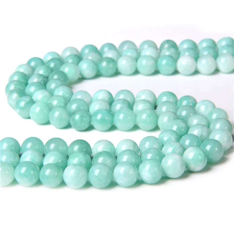 Бусины аквамариновые Круглые Голубые 6/8/10 мм | Украшения и аксессуары