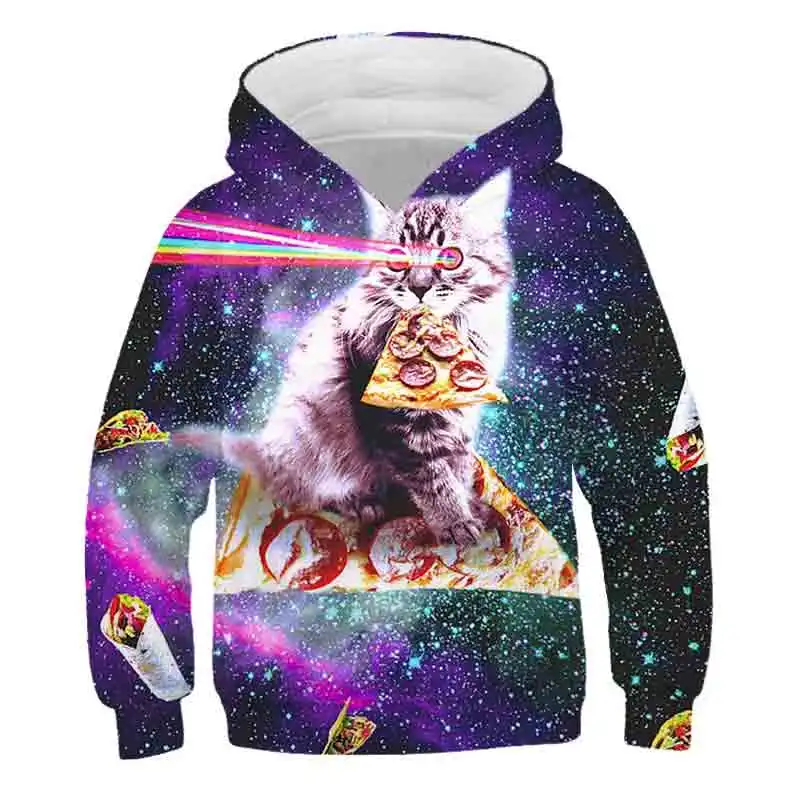 

Cat Hot sale Kids Sweaters 2020 New Autumn and Winter Boys Girls Fashion Print Sweatshirts Baby Child polyester Outwear Clothes