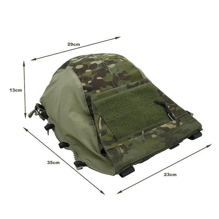 3189-MTP AVS JPC2.0 CPC Tactical Vest Zipper Bag 2.0 Back Panel Multicam Tropic Fabric images - 6