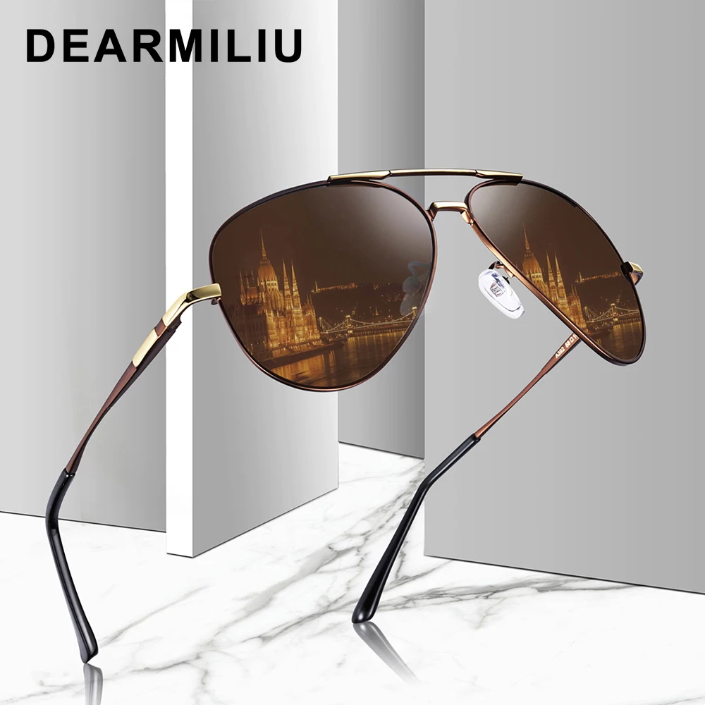 Мужские и женские классические очки DEARMILIU водительские солнцезащитные в оправе