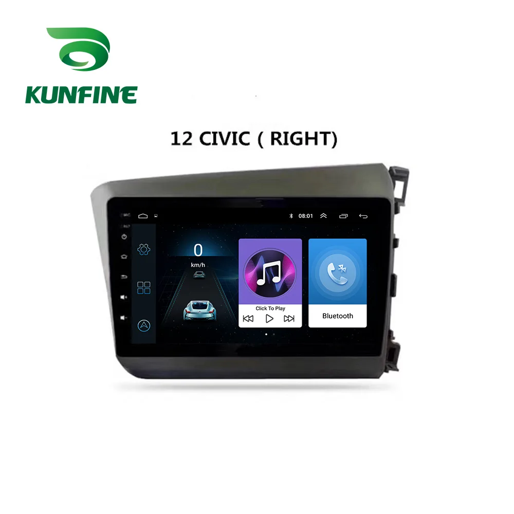 Автомобильный стерео для Honda Civic 2012-2015 RHD Восьмиядерный Android 10 0 автомобильный DVD GPS